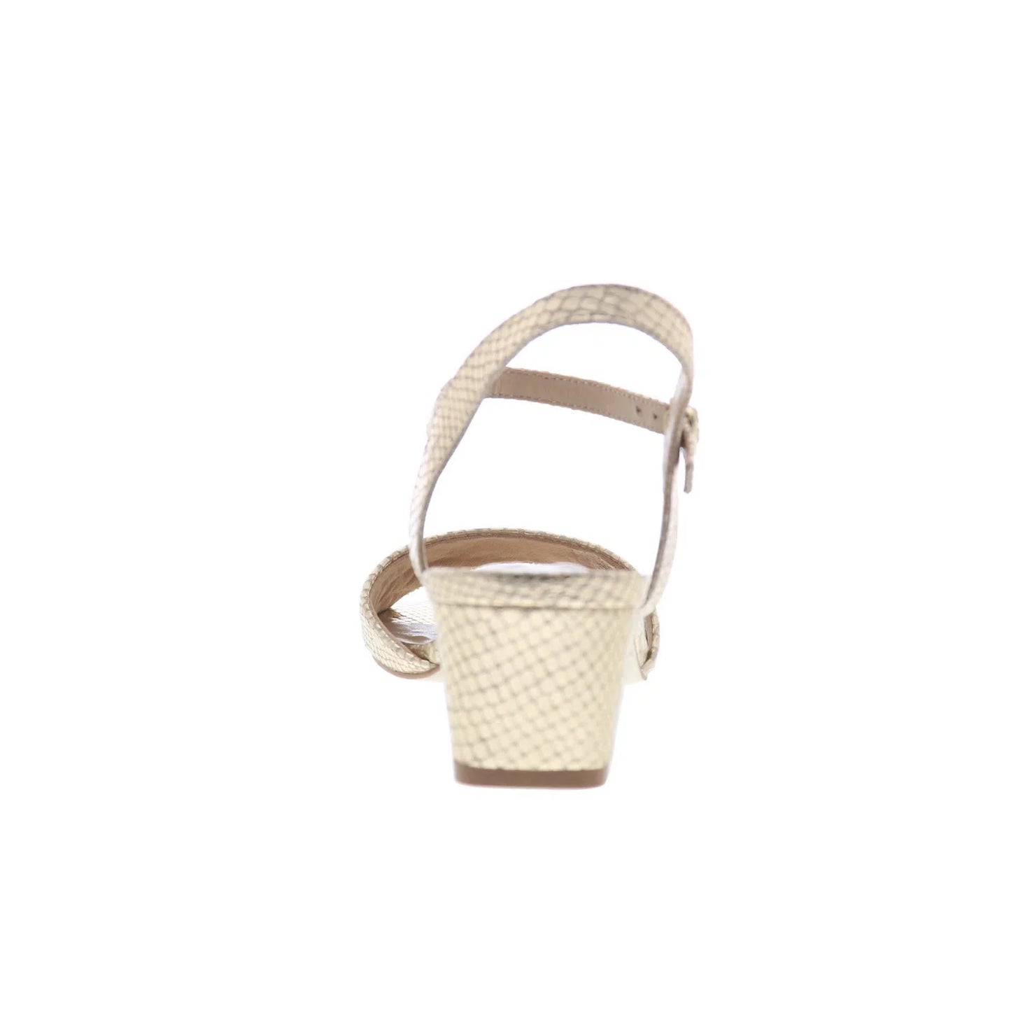 Ros Hommerson Lydia 75086-87 Womens Gold Leather Strap Heels Shoes