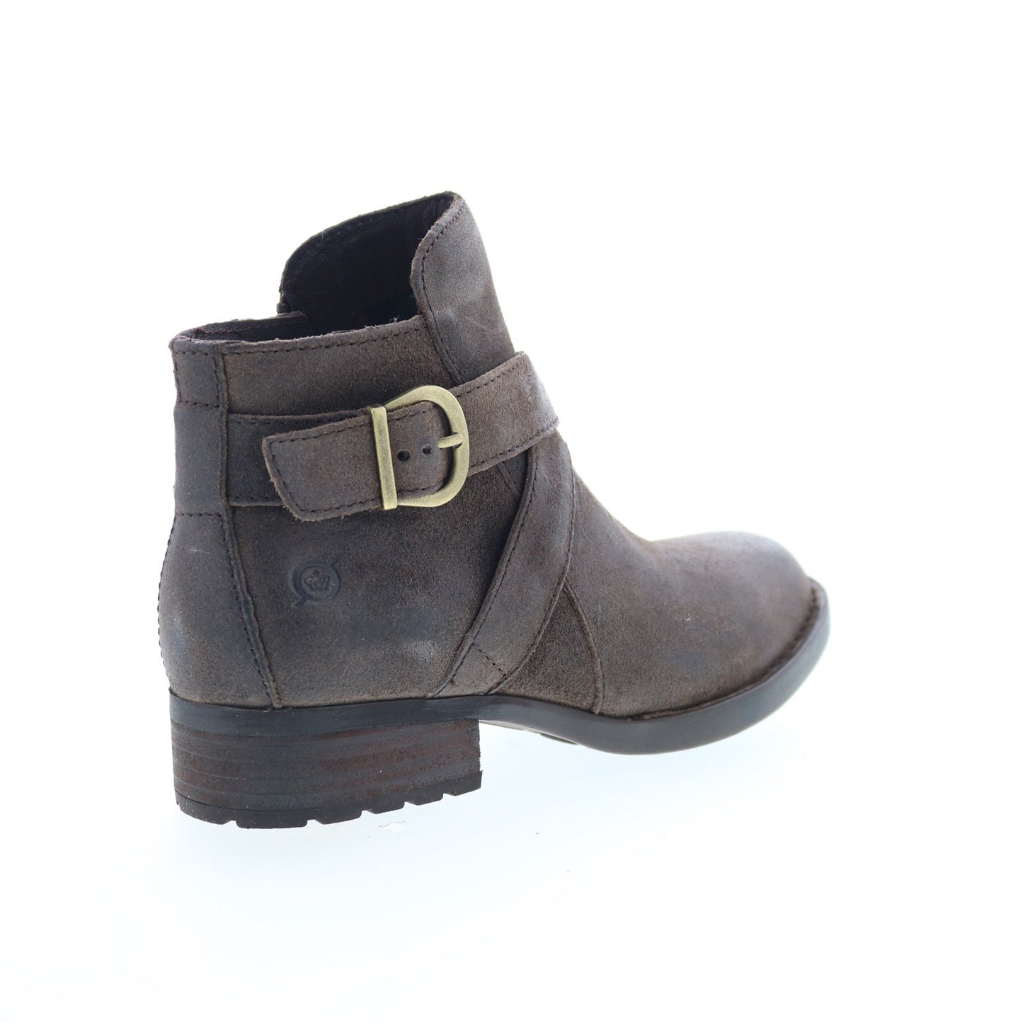 Born Trinculo F11417 Womens Gray Leather Zipper Ankle & Booties Boots