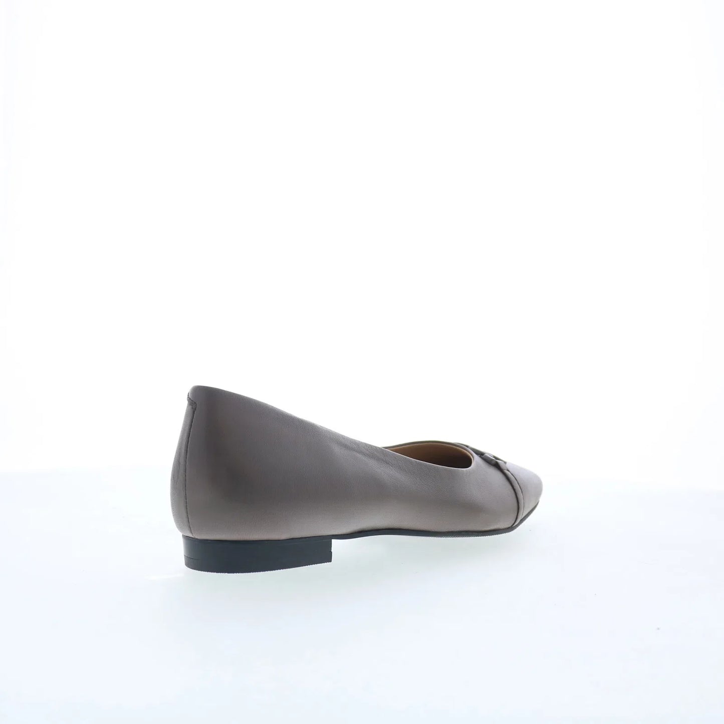Trotters Harmony T2250-020 Womens Gray Leather Slip On Ballet Flats Shoes