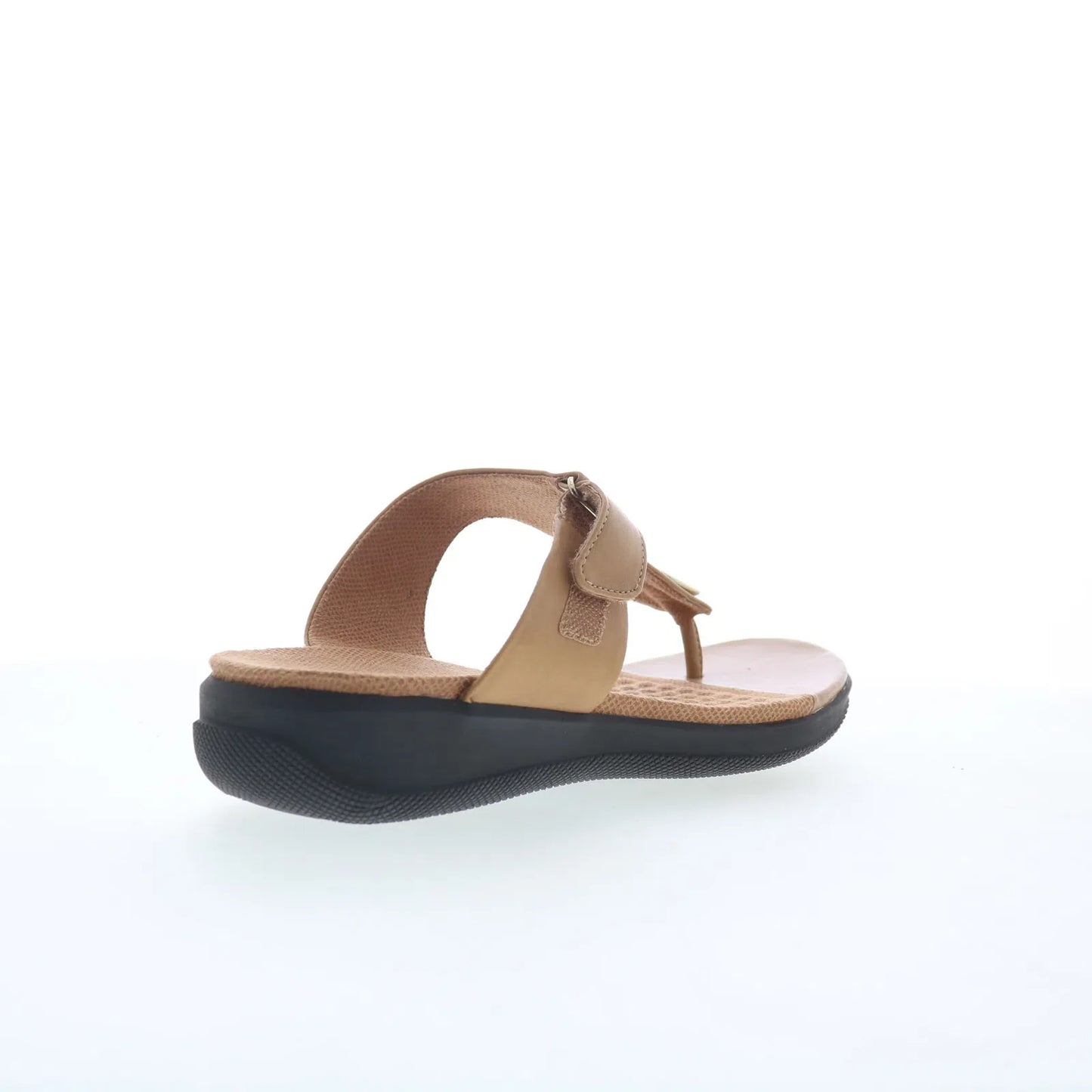 Softwalk Talara S2215-253 Womens Brown Leather Strap Thong Sandals Shoes