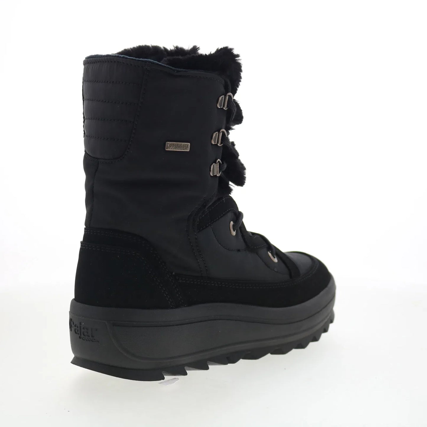 Pajar Tamey 74783 Womens Black Synthetic Lace Up Ankle & Booties Boots