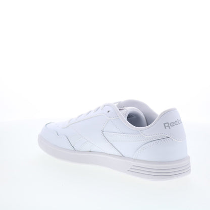 Reebok Court Advance Womens White Leather Lace Up Lifestyle Sneakers Shoes