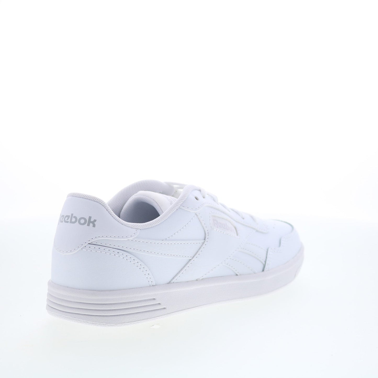 Reebok Court Advance Womens White Leather Lace Up Lifestyle Sneakers Shoes