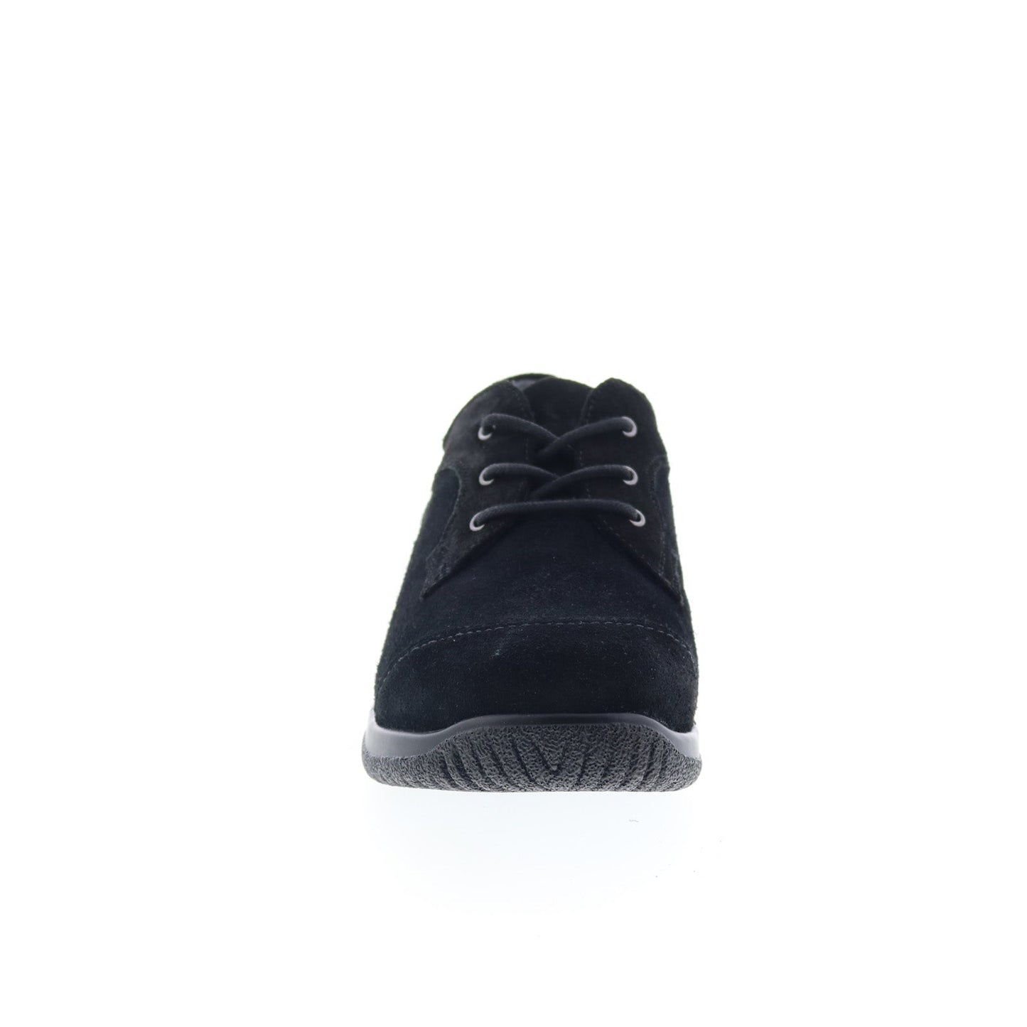 Drew Hope 10573-53 Womens Black Suede Lace Up Oxford Flats Shoes