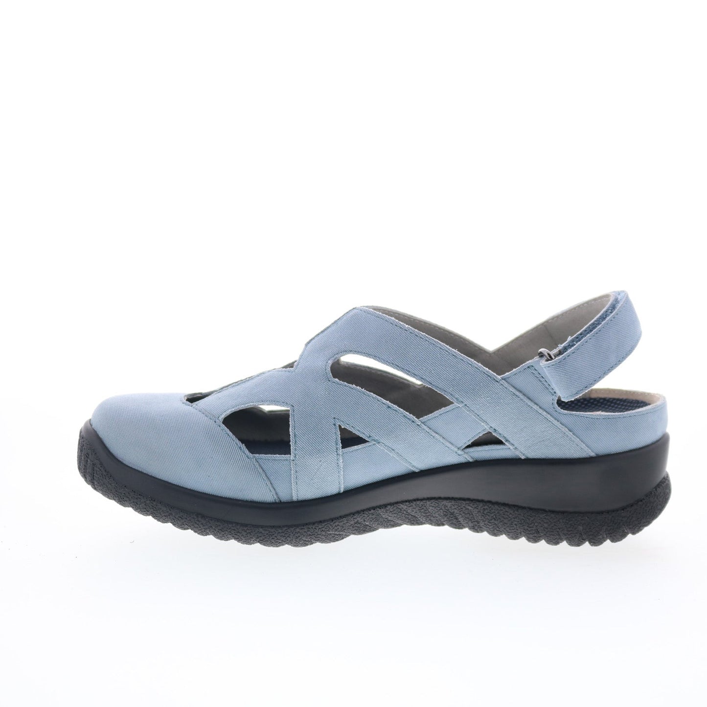 Drew Smiles 14791-4B Womens Blue Narrow Suede Strap Sandals Shoes