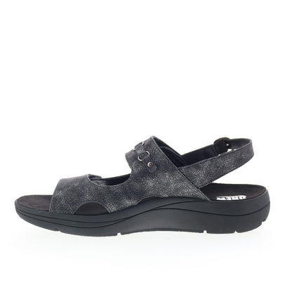 Drew Selina 17203-12 Womens Black Synthetic Slingback Sandals Shoes