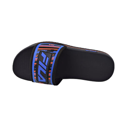 Fila Men's Lunar Slides Black-Prince Blue-Red Orange