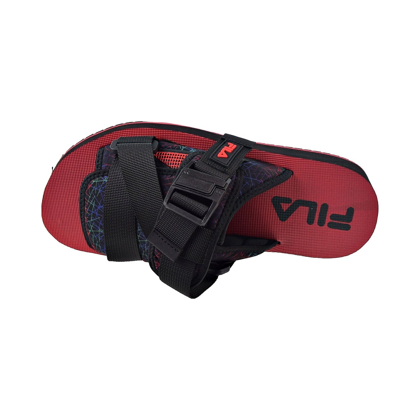 Fila Men's Sol-Slides V2 Black-Amazon-Electric Blue