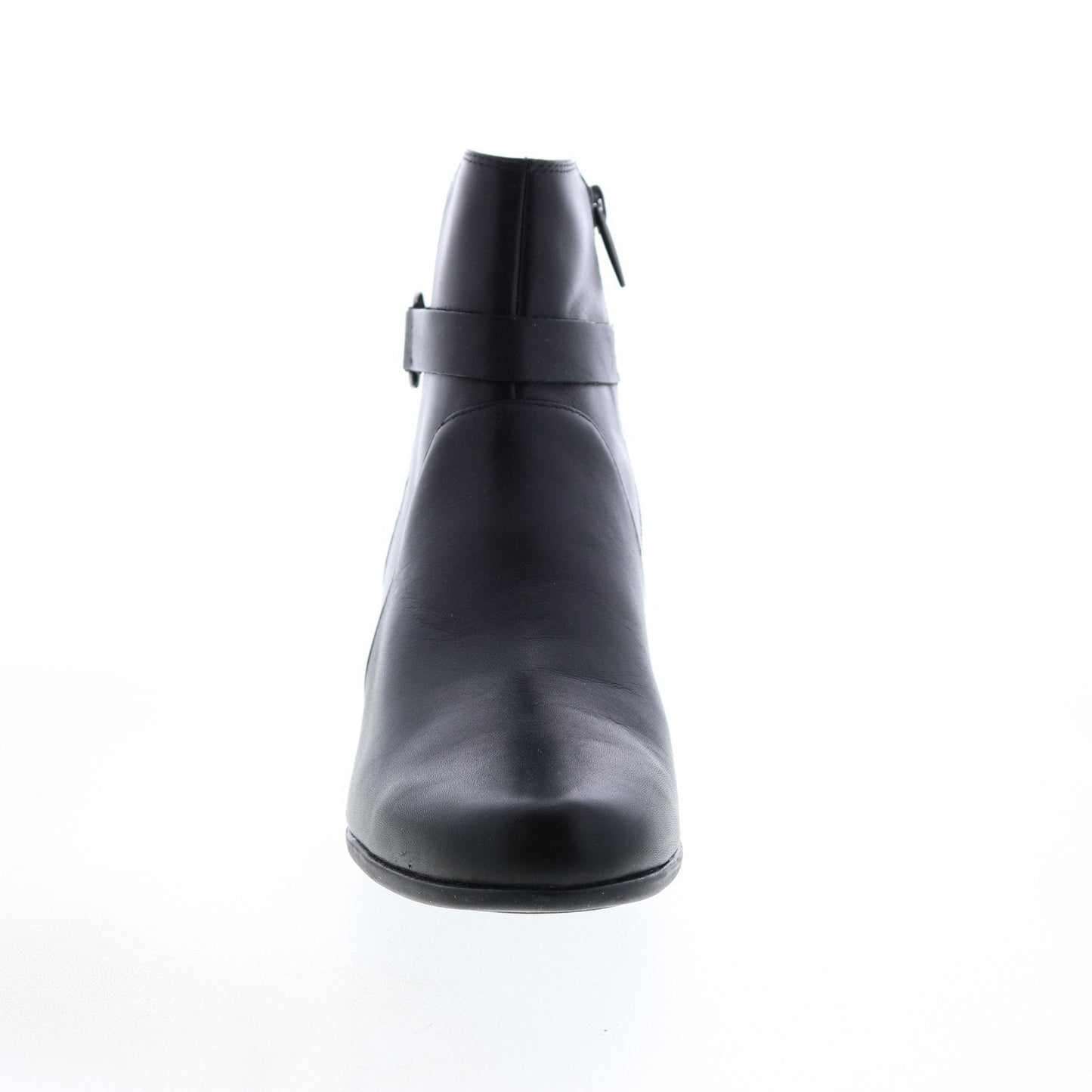 Clarks Un Damson Mid 26144675 Womens Black Leather Ankle & Booties Boots