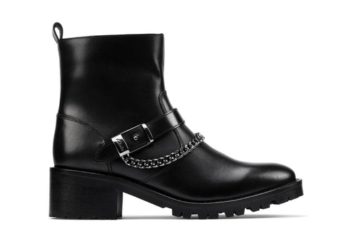 Clarks Roseleigh High 26155708 Womens Black Zipper Leather Casual Boots