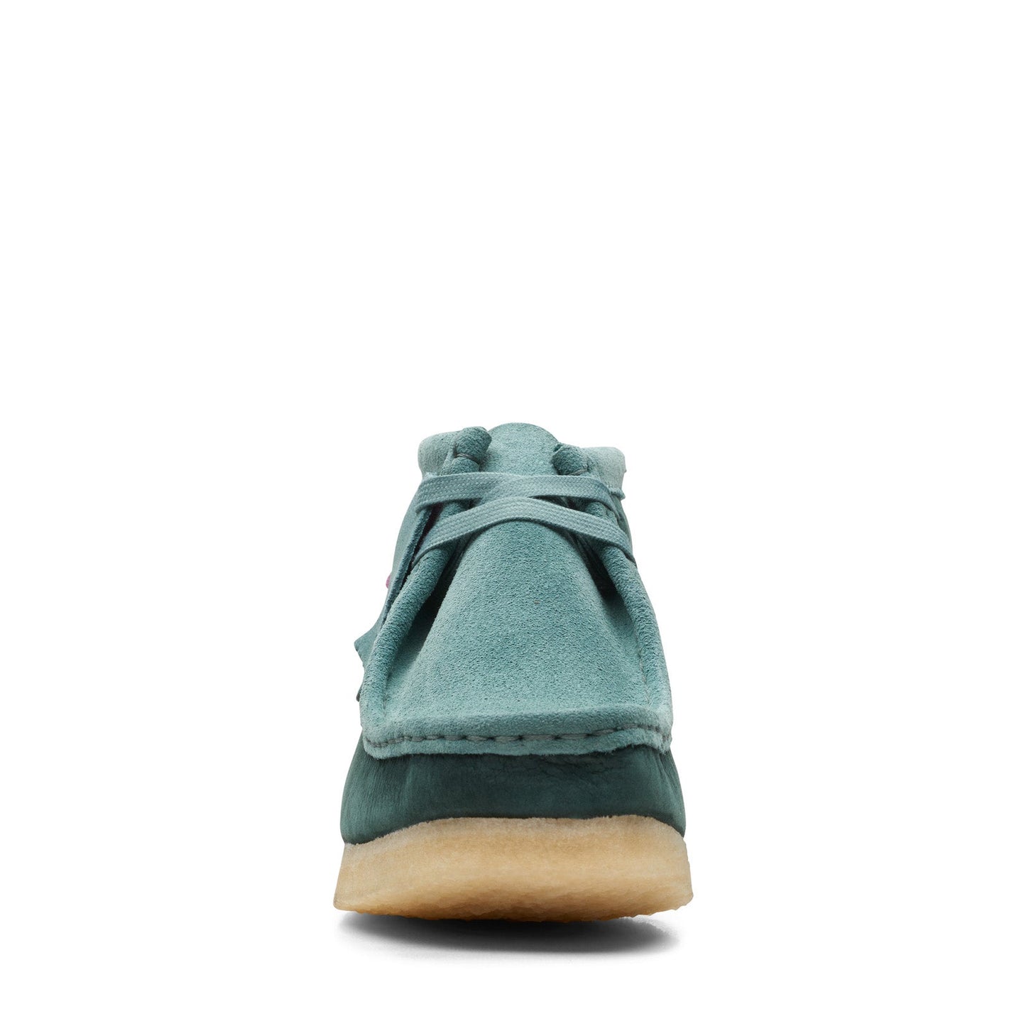 Clarks Wallabee Boot 26167942 Womens Green Leather Lace Up Chukkas Boots