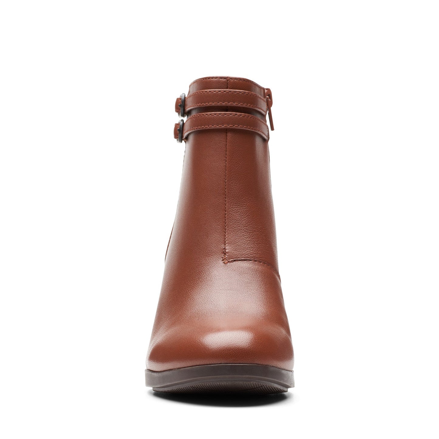 Clarks Bayla Light 26174482 Womens Brown Wide Leather Ankle & Booties Boots