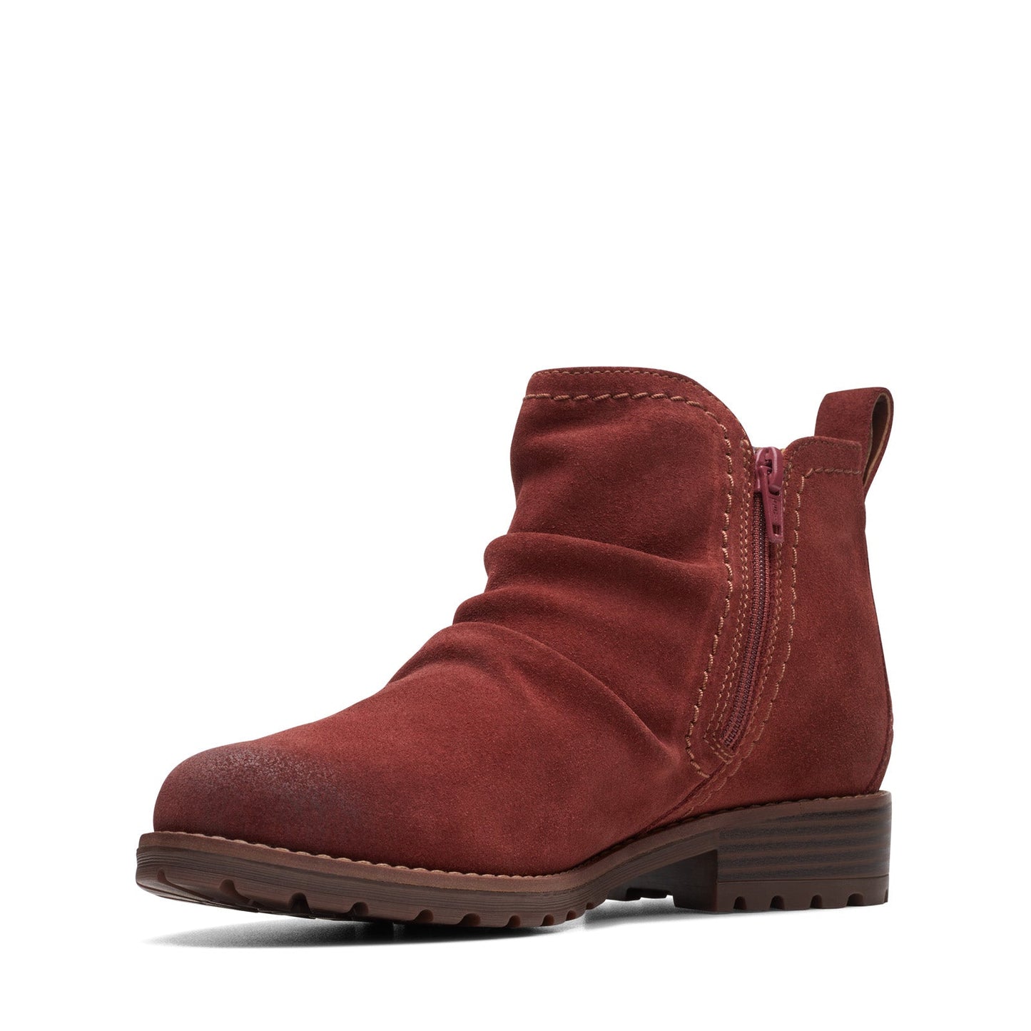 Clarks Aspra Walk WP 26175205 Womens Brown Suede Ankle & Booties Boots