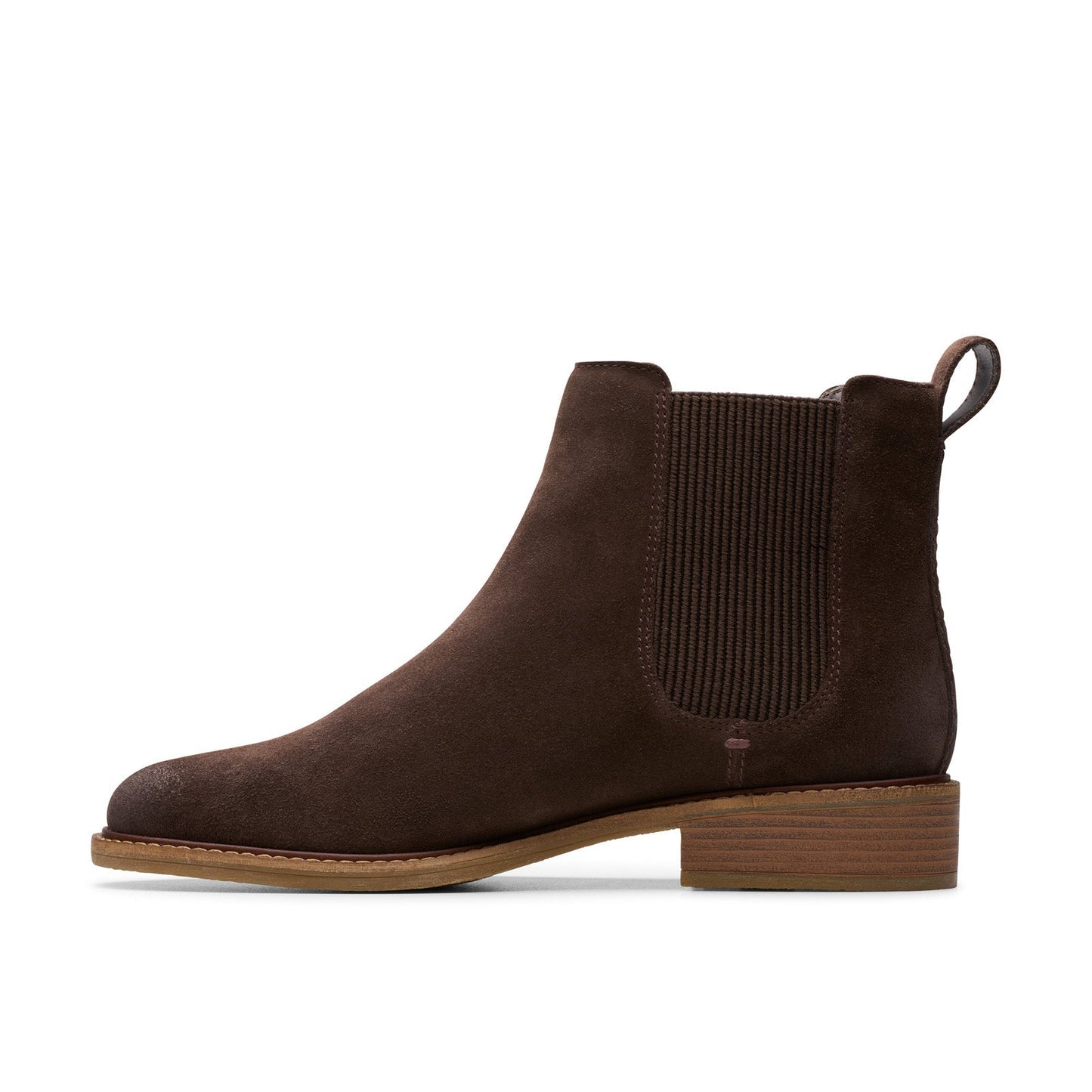 Clarks Cologne Arlo 2 26178749 Womens Brown Suede Slip On Chelsea Boots
