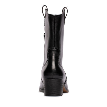 Clarks Octavia Up 26179079 Womens Black Leather Cowboy Western Boots