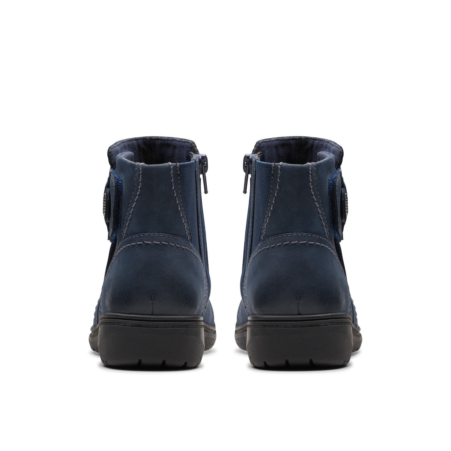 Clarks Carleigh Style 26180601 Womens Blue Nubuck Casual Dress Boots