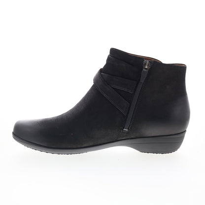 Dansko Faithe 5508-360200 Womens Black Leather Zipper Casual Dress Boots