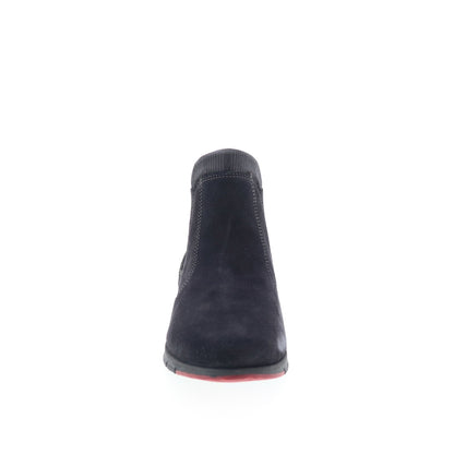 Marko Asfalto 622040 Womens Black Suede Slip On Chelsea Boots