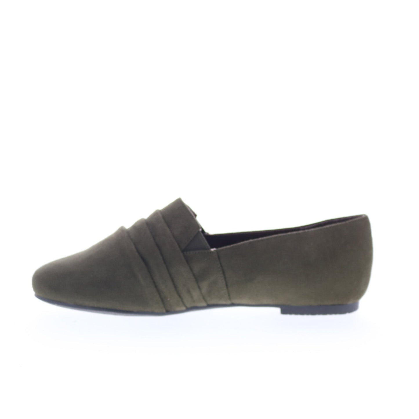 Ros Hommerson Donut 63002-66 Womens Green Wide Suede Loafer Flats Shoes