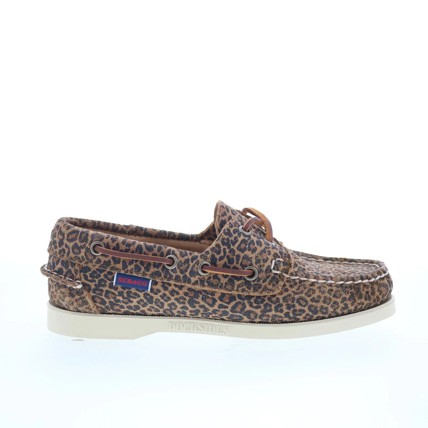 Sebago Portland Flesh Out Print Womens Brown Loafers & Slip Ons Boat Shoes