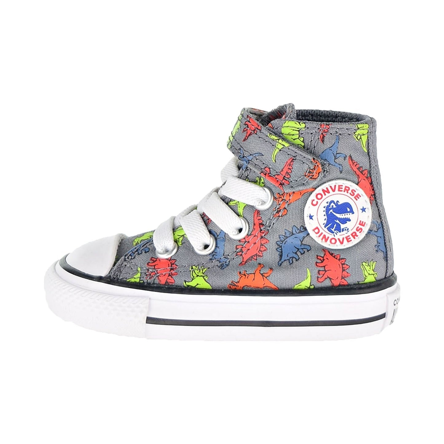 Converse Chuck Taylor AS Dinoverse Hook And Loop Toddler Shoes Cool Grey-Black