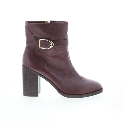 Johnston & Murphy Hope Bootie 78-51718 Womens Burgundy Ankle & Booties Boots