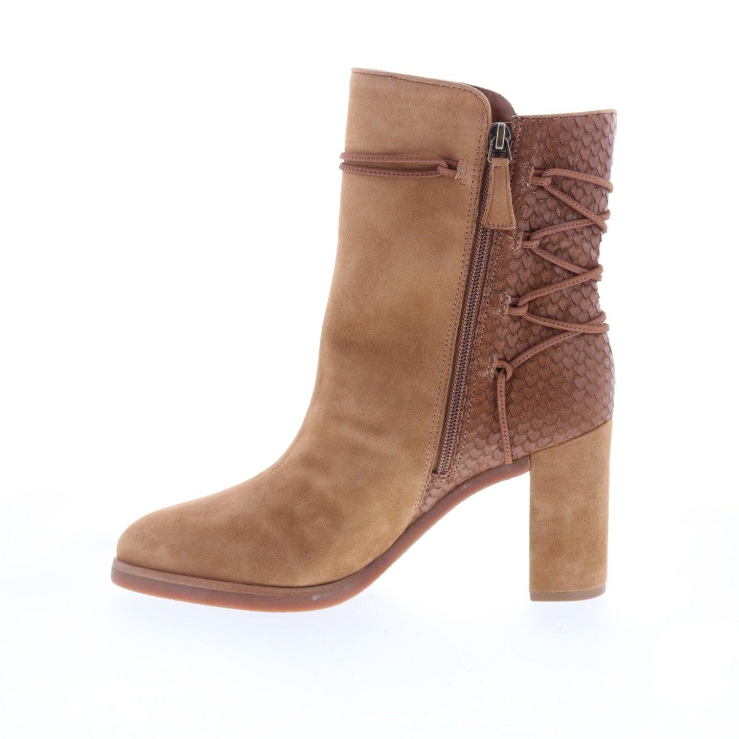 Johnston & Murphy Adley 78-51722 Womens Brown Suede Casual Dress Boots