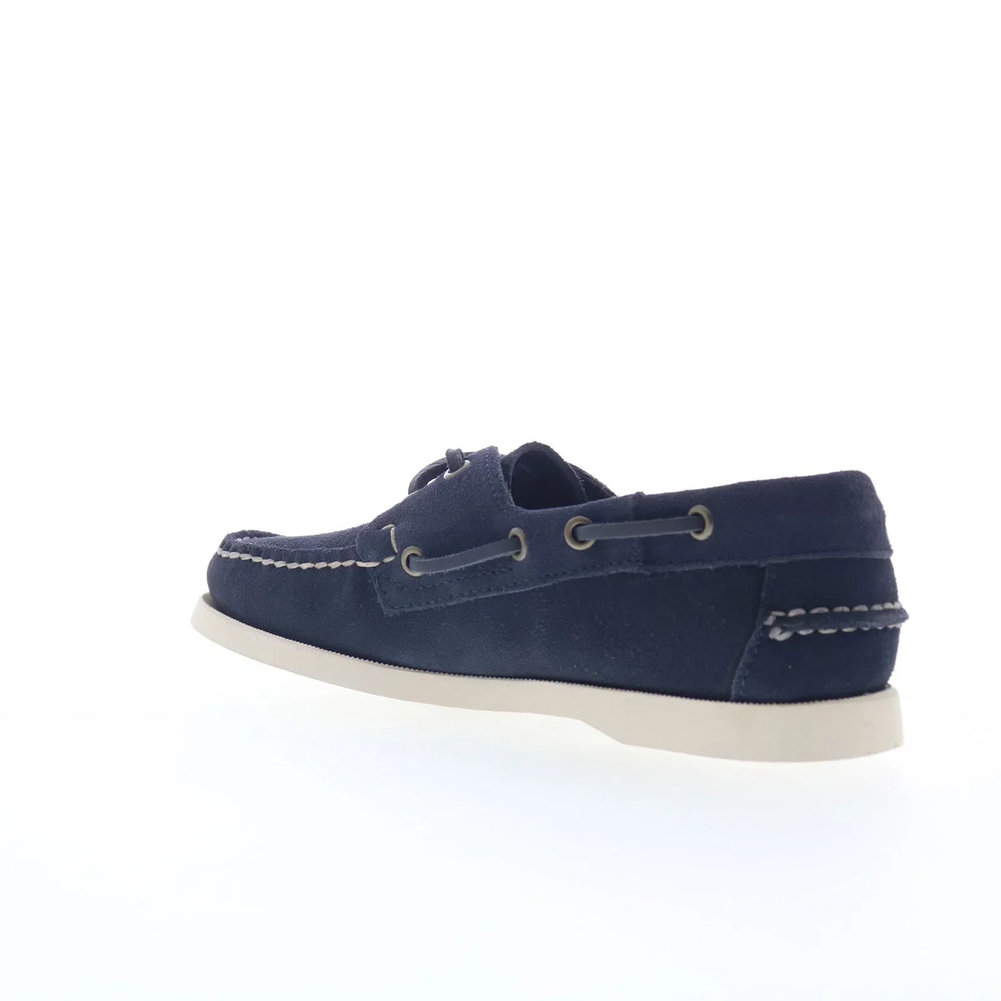 Sebago Portland Flesh Out Womens Blue Suede Loafers & Slip Ons Boat Shoes