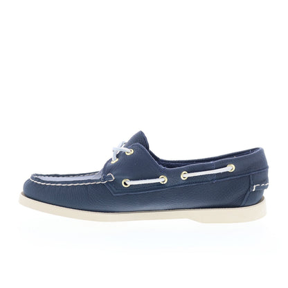 Sebago Portland Fisher Womens Blue Leather Loafers & Slip Ons Boat Shoes