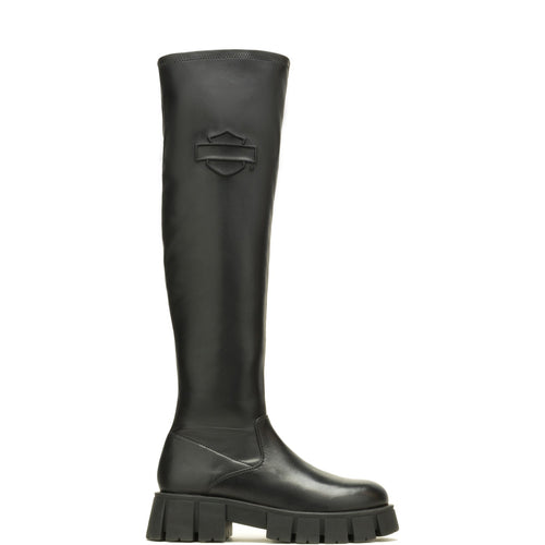 Harley-Davidson Uplift OTK 20" Pull On Boot Womens Black Knee High Boots