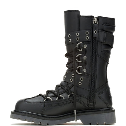 Harley-Davidson Uplift HDW D84810 Womens Black Leather Motorcycle Boots