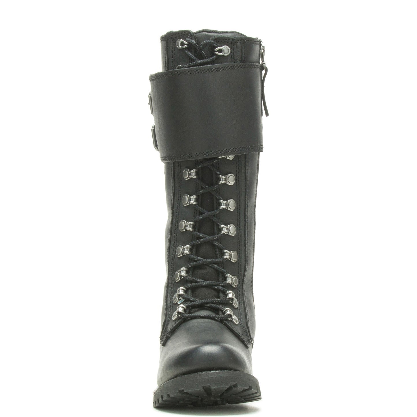Harley-Davidson Grimes 12" Lace D87205 Womens Black Leather Motorcycle Boots