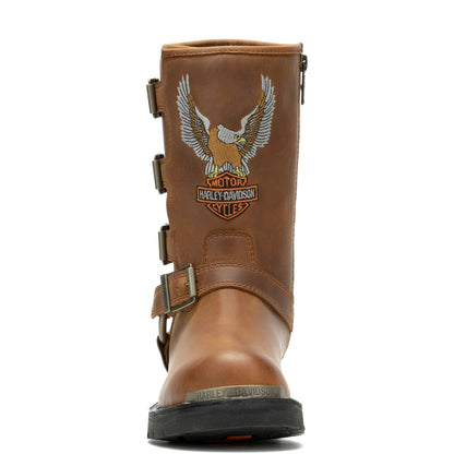 Harley-Davidson Corley D87306 Womens Brown Leather Motorcycle Boots