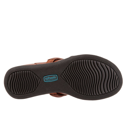 Softwalk Salina Woven S1365-245 Womens Brown Narrow Clog Flats Shoes