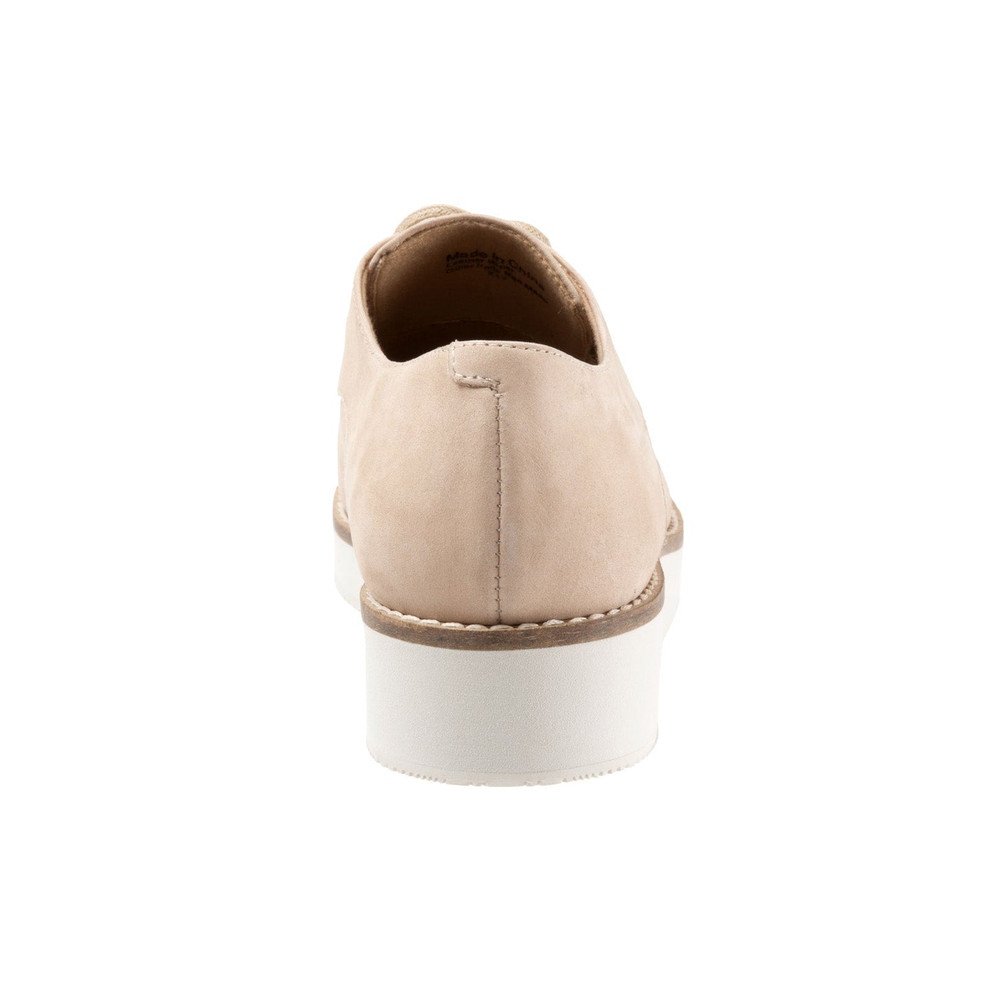 Softwalk Willis S1811-234 Womens Beige Leather Lace Up Oxford Flats Shoes