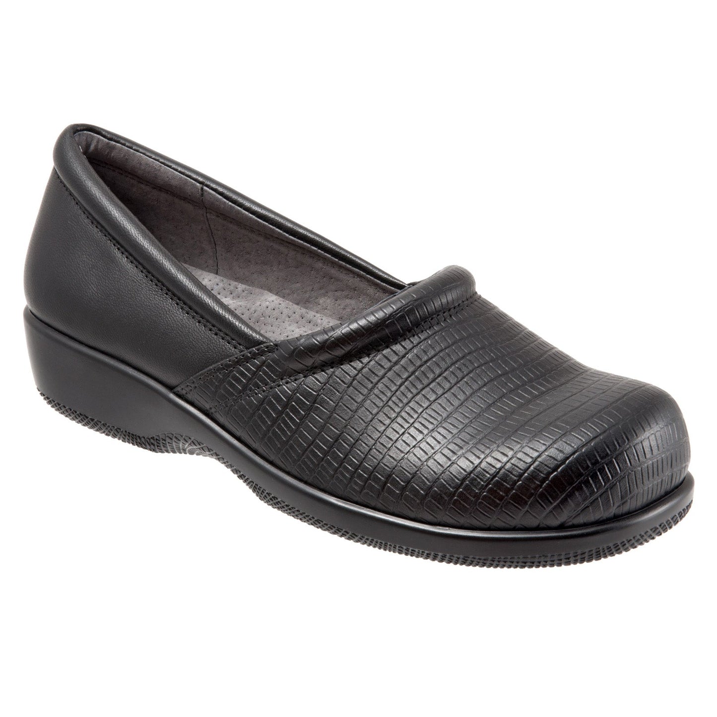 Softwalk Adora S1912-014 Womens Black Leather Slip On Loafer Flats Shoes