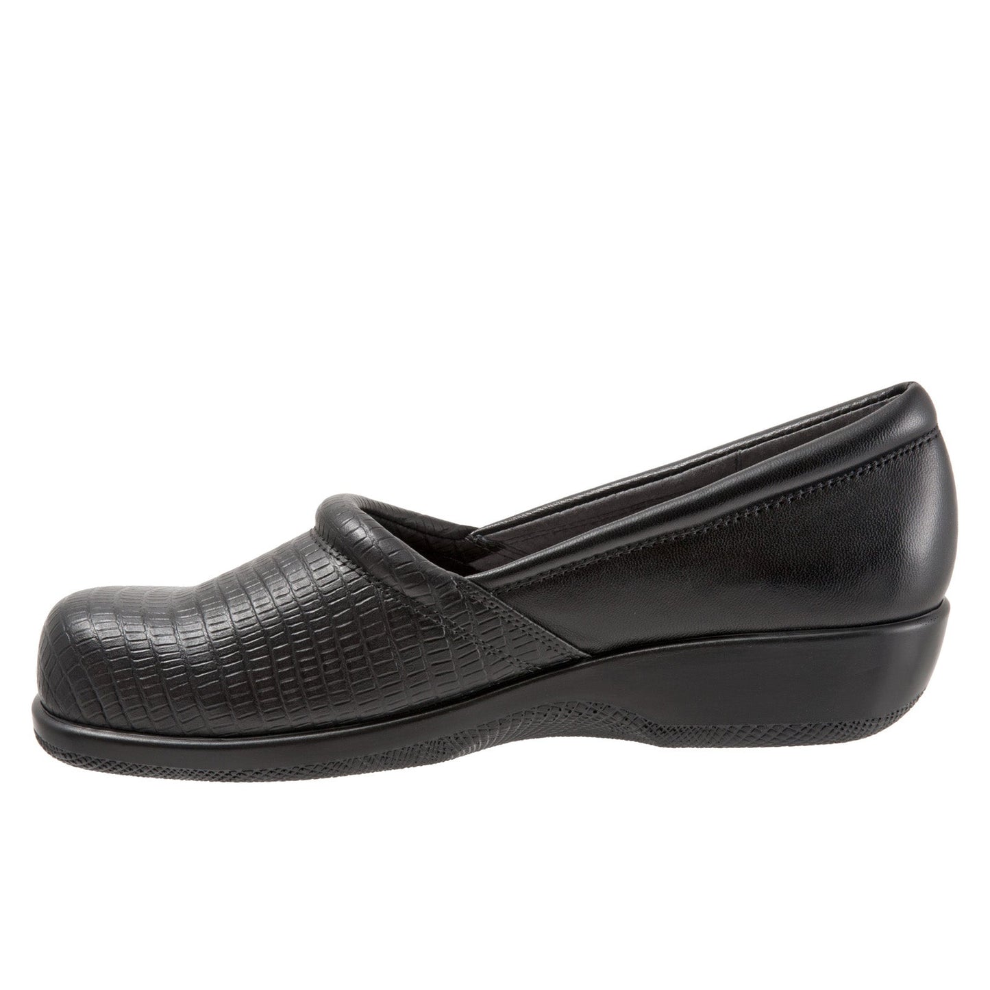 Softwalk Adora S1912-014 Womens Black Leather Slip On Loafer Flats Shoes