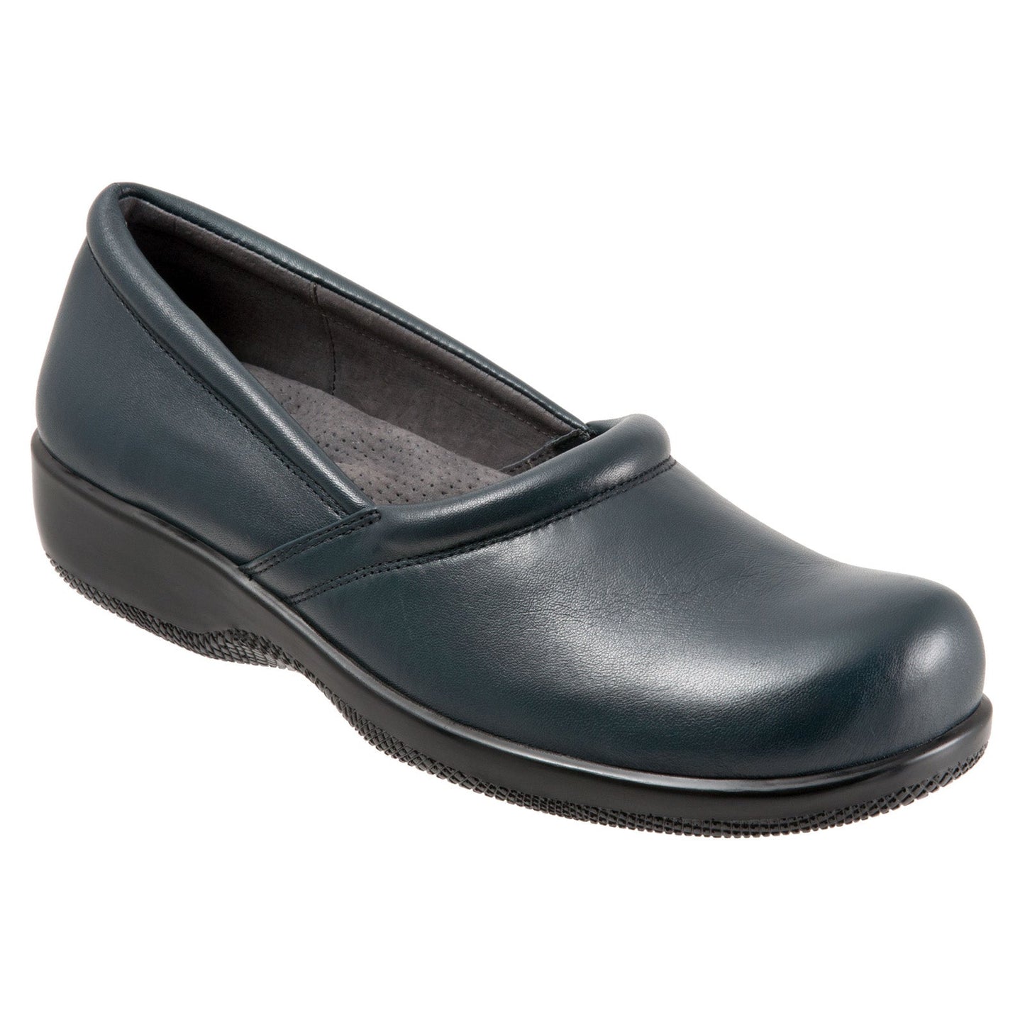 Softwalk Adora S1912-129 Womens Blue Narrow Leather Loafer Flats Shoes