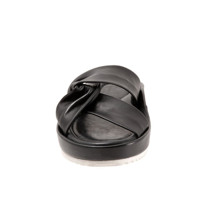 Softwalk Emmie S2221-001 Womens Black Wide Leather Strap Sandals Shoes