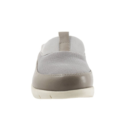 Softwalk Aberdeen Sport S2300-058 Womens Gray Wide Leather Clog Flats Shoes