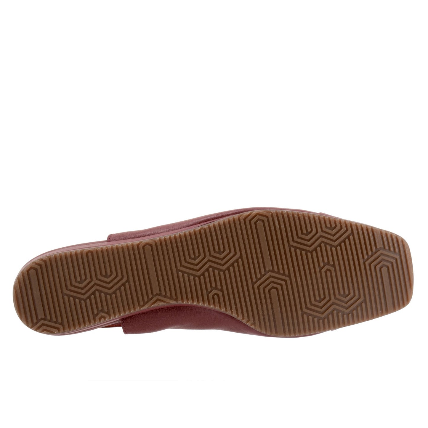 Softwalk Vittoria S2323-668 Womens Burgundy Leather Slingback Flats Shoes