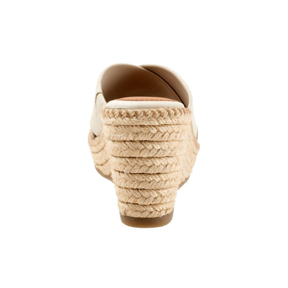 Softwalk Hastings S2324-131 Womens Beige Narrow Leather Wedges Sandals Shoes