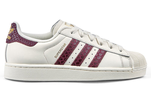 Adidas Superstar 2 W - Off White/Maroon/Gold Metallic