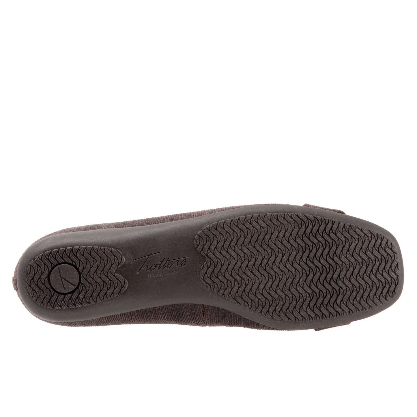 Trotters Sizzle T1251-200 Womens Brown Narrow Leather Ballet Flats Shoes
