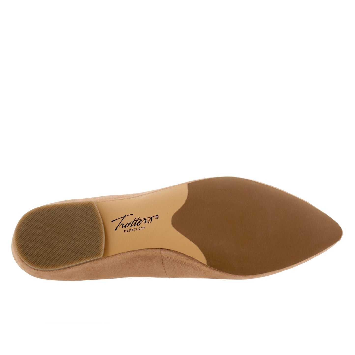 Trotters Estee T1556-107 Womens Brown Nubuck Slip On Loafer Flats Shoes