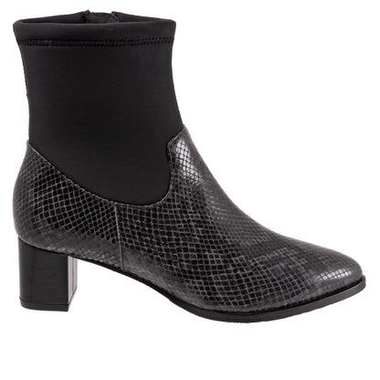 Trotters Kippy T2060-083 Womens Black Narrow Leather Ankle & Booties Boots