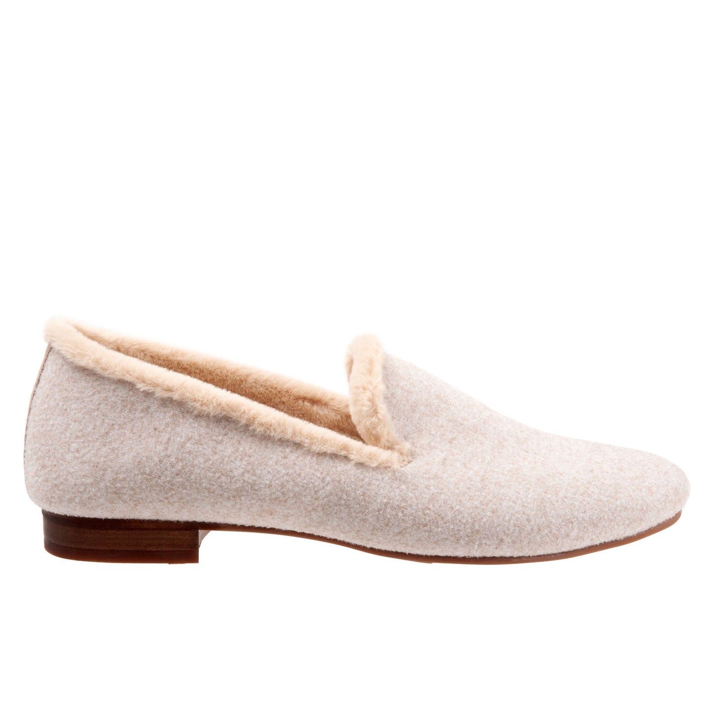 Trotters Glory T2160-156 Womens Beige Leather Slip On Loafer Flats Shoes