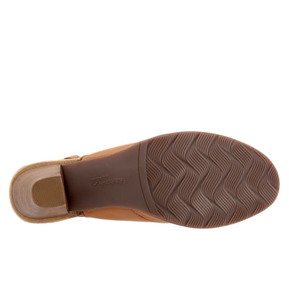 Trotters Mavis T2206-215 Womens Brown Leather Heeled Sandals Shoes