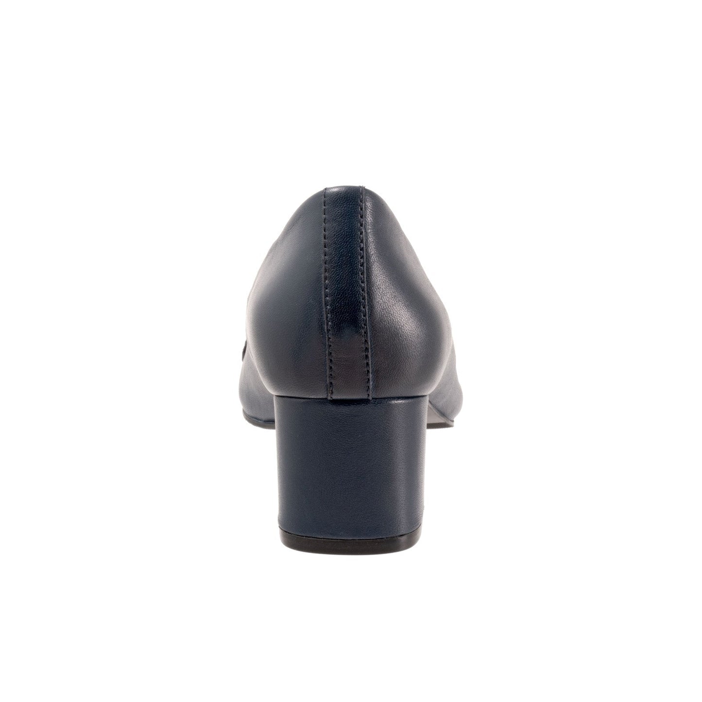 Trotters Kenzie T2259-400 Womens Blue Leather Slip On Pumps Heels Shoes
