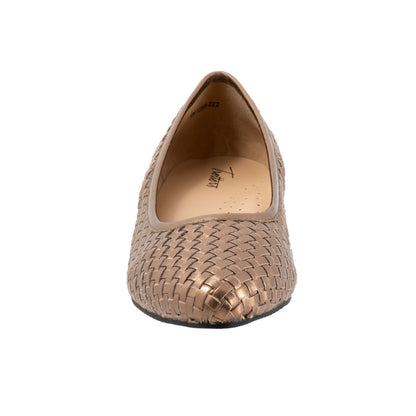 Trotters Jade T2269-222 Womens Brown Narrow Leather Pumps Heels Shoes